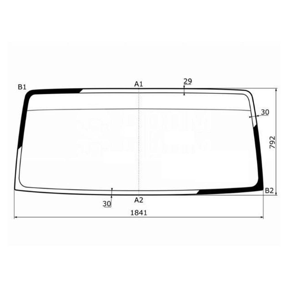 Стекло лобовое Isuzu NQR-71/75 4HG1/4HK1 Е-2/3 | Kmk Glass